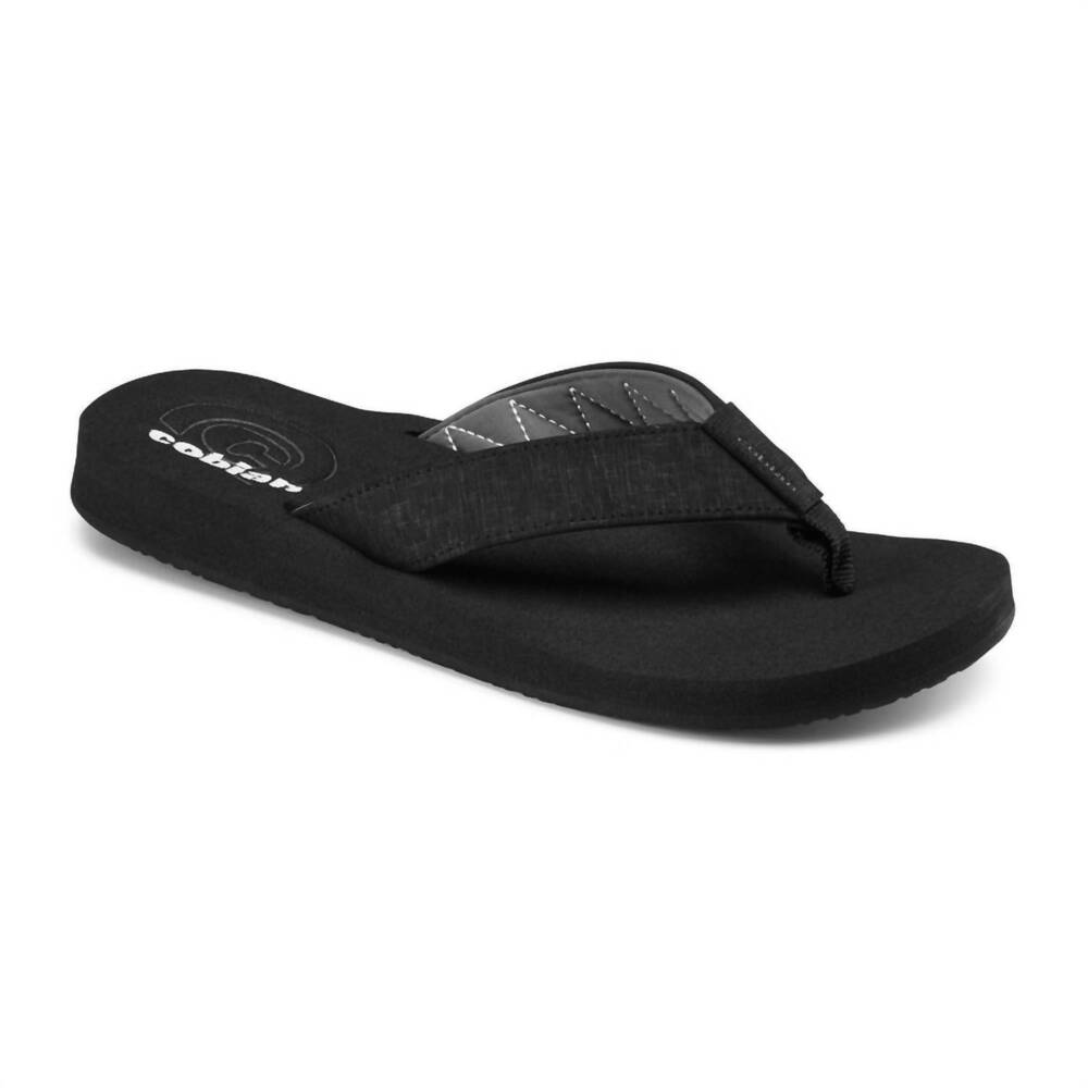 NEW COBIAN men's floater flip-flop sandals in black